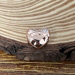 Pandora Sparkle Rose gold-plated Heart Charm